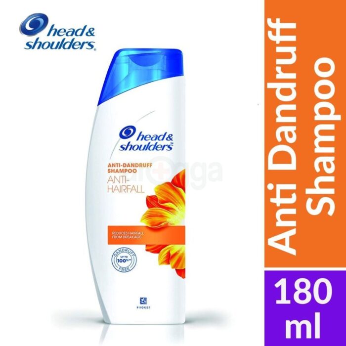 Head and Shoulders Anti Dandruff Anti Hairfall Shampoo 180ml - Image 1