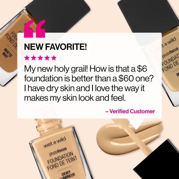 Wet N Wild Photo Focus Dewy Foundation - Image 6