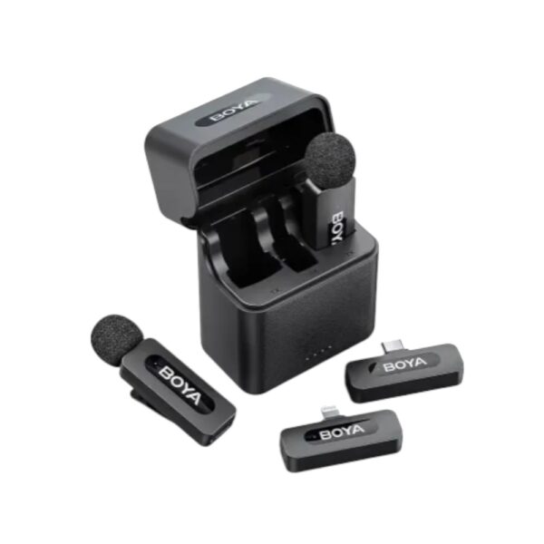 Boya BY-V3 Combo 2.4GHz Dual Channel Wireless Microphone - Image 1